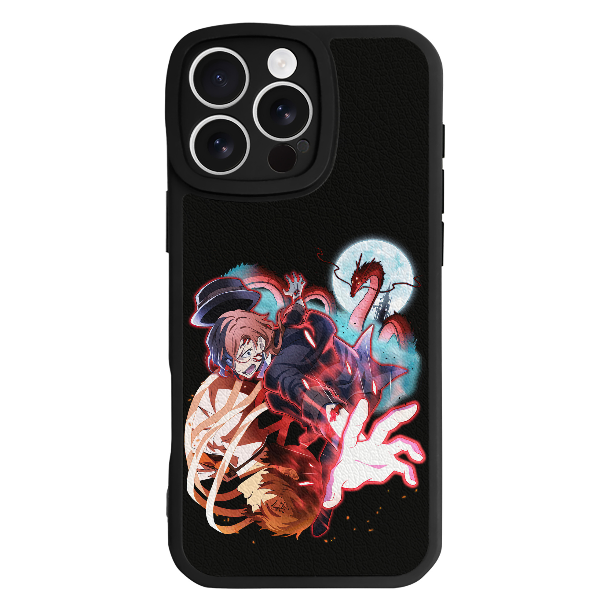 （画像用） 文豪ストレイドッグス Bungo Stray Dogs 【iPhone 16シリーズ対応】シリコンスマホケース（レザー調） 材質：シリコン